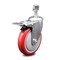 Service Caster 5 Inch Red Polyurethane Swivel 12mm Stem Caster with Total Lock Brake SCC SCC-TSTTL20S514-PPUB-RED-M1215 - alternate 2
